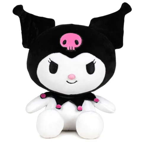 Peluche Kuromi preto de 16 cm da Sanrio