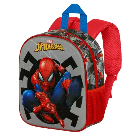 Mochila pré-escolar 3D do Homem-Aranha da Marvel com 31 cm