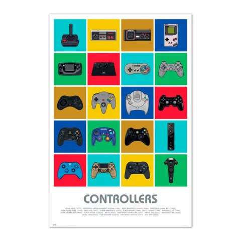 Dá vida ao teu setup com o poster Controllers