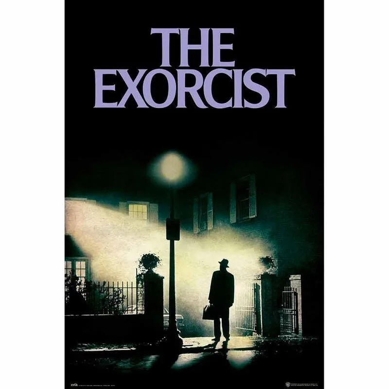 Poster de O Exorcista para fãs de cinema de terror clássico. Impresso em papel brilho de 150 gr