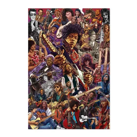 Decora o teu espaço musical com o Poster Guitarristas Lendários da ERIK. Papel brilhante de 150 gr e 91