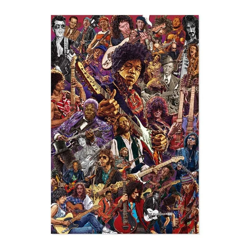 Decora o teu espaço musical com o Poster Guitarristas Lendários da ERIK. Papel brilhante de 150 gr e 91