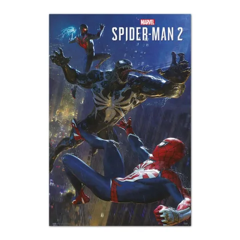 Decora o quarto com o Poster Spider-Man 2 da Marvel. Impresso em papel brilhante de 150 gr