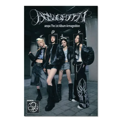 Decora o quarto com o Poster aespa Armageddon da ERIK. Papel brilhante de 150 gr e formato 91