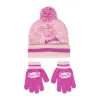 Descobre o conjunto de gorro e luvas da Peppa Pig