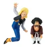 Conjunto de 2 figuras Match Makers de Dragon Ball Z com Android 18 e Mr. Satan