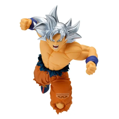 Son Goku em Ultra Instinct numa figura Match Makers de Dragon Ball Super com 13 cm. O poder do Torneio do Poder na tua estante. Descobre já!