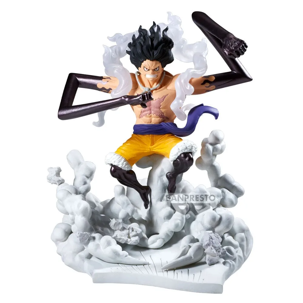 Monkey D. Luffy em Gear 4 numa figura Senkozekkei de One Piece com 15 cm. Recorda as grandes batalhas do capitão dos Chapéus de Palha. Descobre já!
