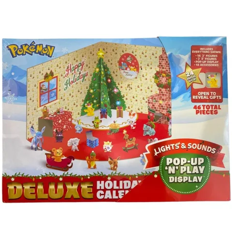 Vive o Natal ao estilo Pokémon com o Calendário do Advento Deluxe da Jazwares