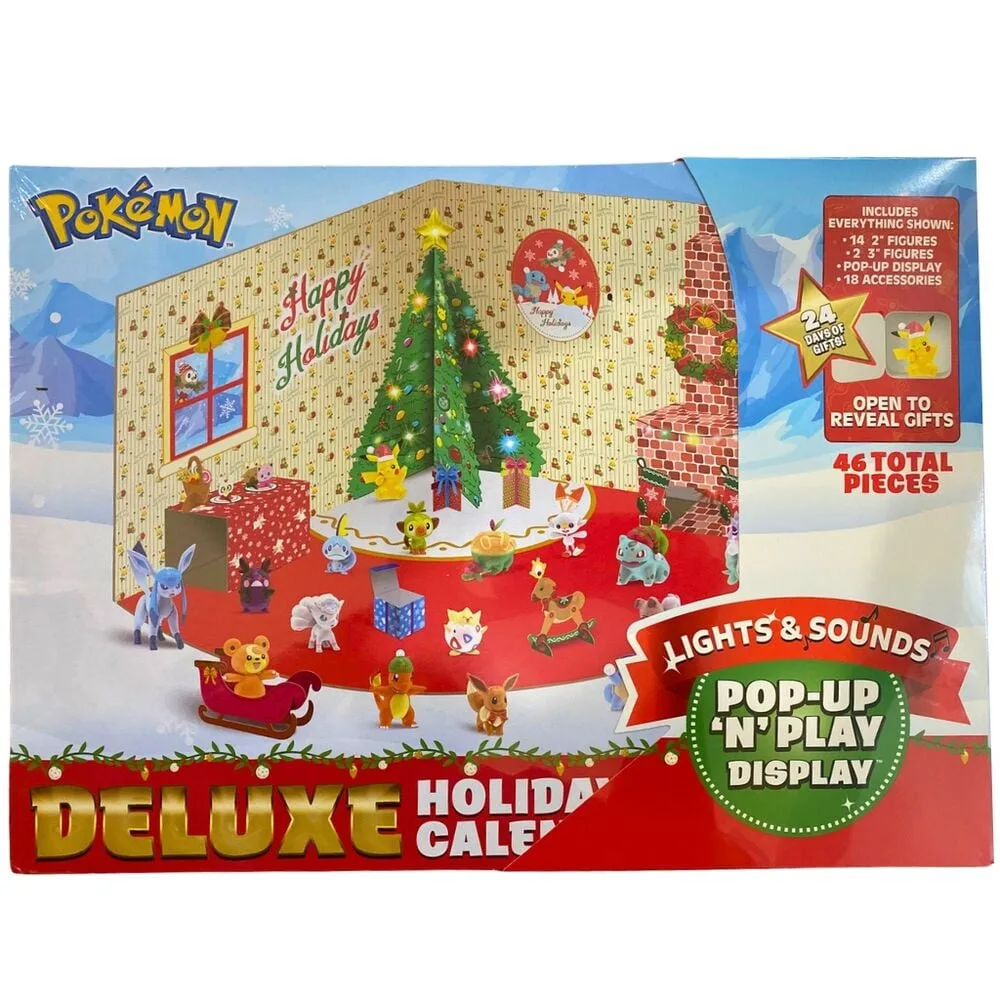 Vive o Natal ao estilo Pokémon com o Calendário do Advento Deluxe da Jazwares