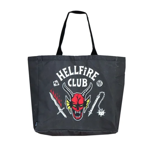 Bolsa de compras Stranger Things da Cerdá com 48 x 43 x 17 cm