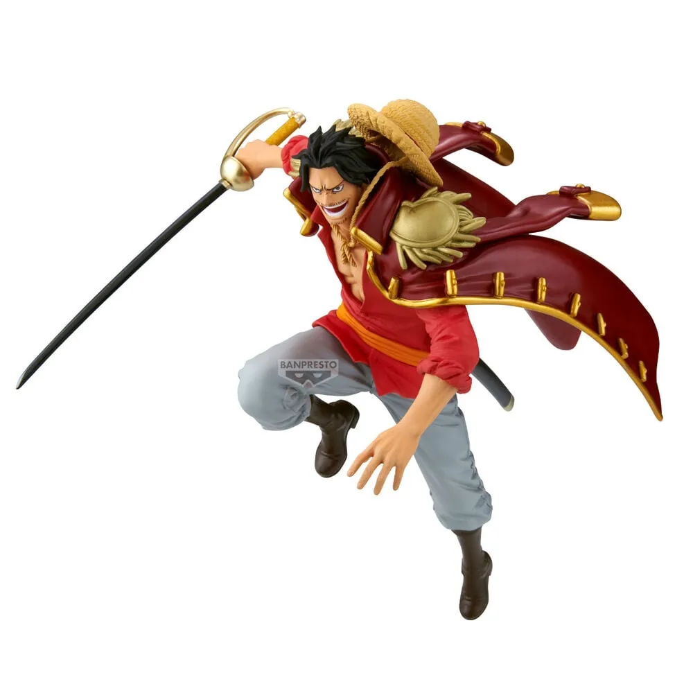Gol D. Roger em figura Battle Record de 17 cm de One Piece. O Rei dos Piratas que deu início à Grande Era