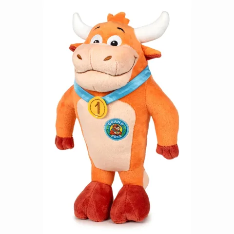 Peluche da vaquinha Maria Fernanda do Grand Prix com 20 cm. Uma lembrança simpática para fãs do concurso televisivo e para os mais novos. Descobre-o.