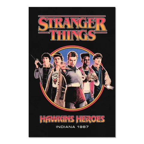Poster Hawkins Heroes de Stranger Things com 91