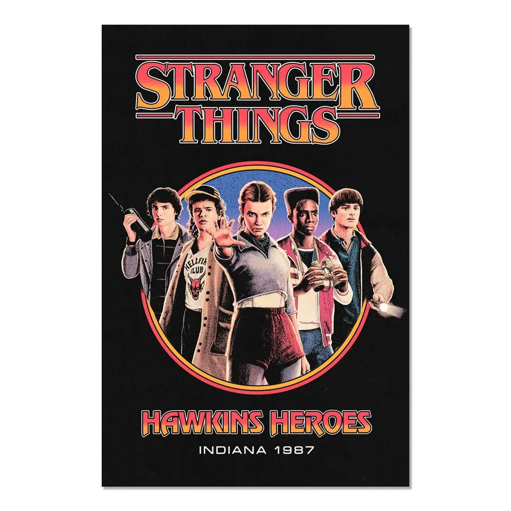 Poster Hawkins Heroes de Stranger Things com 91