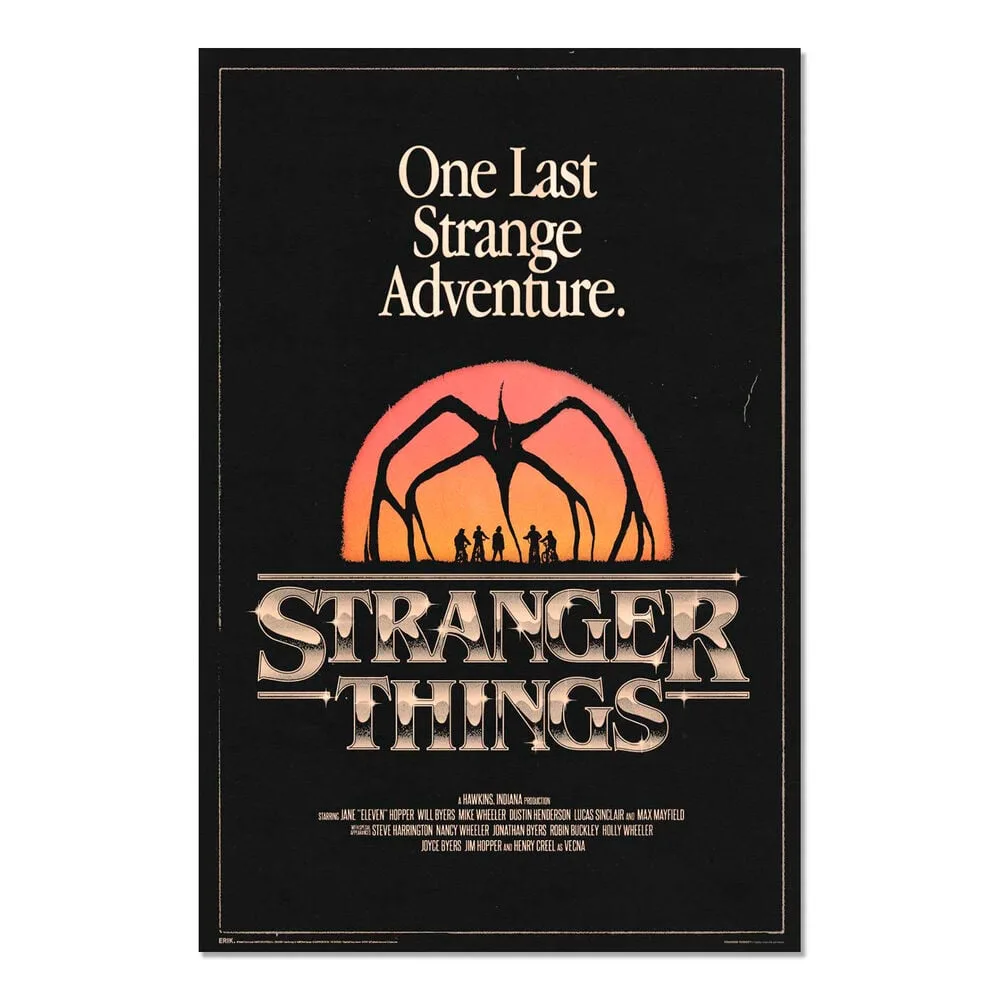 Poster Stranger Things da Erik com 91