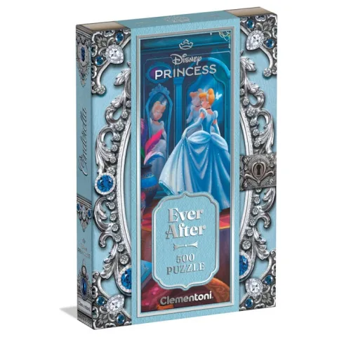 Puzzle Cinderela Disney da Clementoni com 500 peças e 36x49 cm. Um clássico dos contos de fadas para montar a partir dos 14 anos. Descobre a magia.