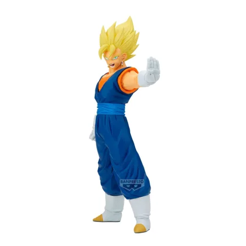 Vegito em figura Grandista de 31 cm de Dragon Ball Z. A fusão Potara de Goku e Vegeta em grande formato para o centro da tua coleção. Explora já a loja!