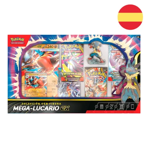 Blister de cartas Pokémon com Mega Lucario ex