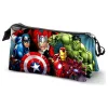 Completa o material escolar com o Estojo Triplo Unit Vingadores Marvel da Karactermania. Compacto