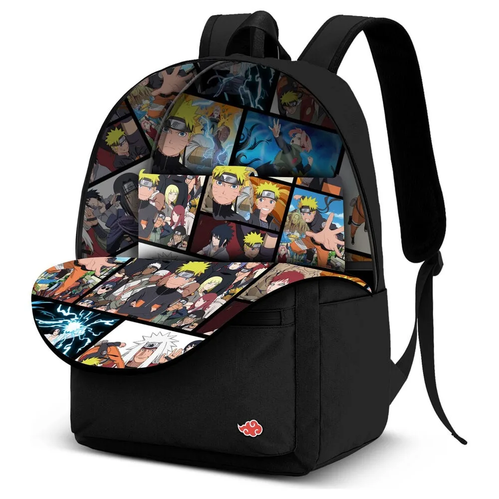 Leva o portátil com estilo ninja na Mochila Naruto Shippuden de 44 cm