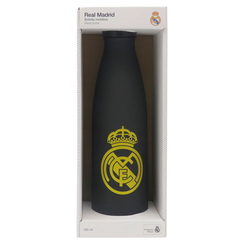 Leva o Real Madrid para o treino com esta garrafa de aço inoxidável de 500 ml