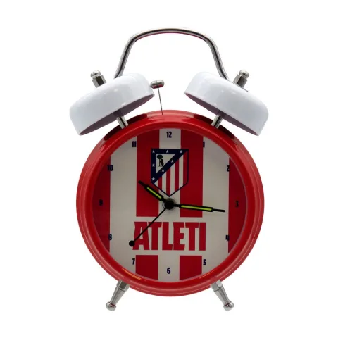 Despertador do Atlético de Madrid com hino do clube e alarme convencional. Uma forma original de começar o dia para adeptos de todas as idades.