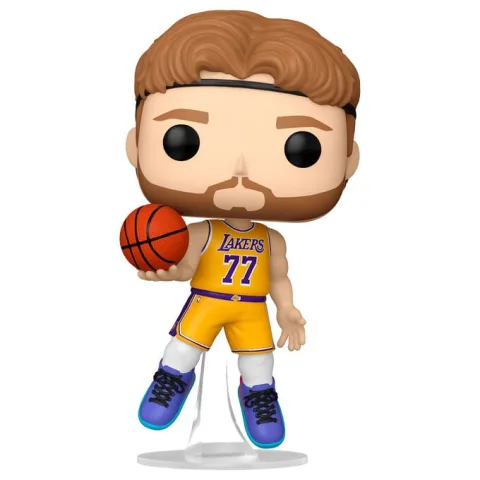 Luka Dončić com as cores dos Los Angeles Lakers em Figura Funko POP! de vinil