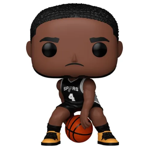 De'Aaron Fox com as cores dos San Antonio Spurs em Figura Funko POP! de vinil
