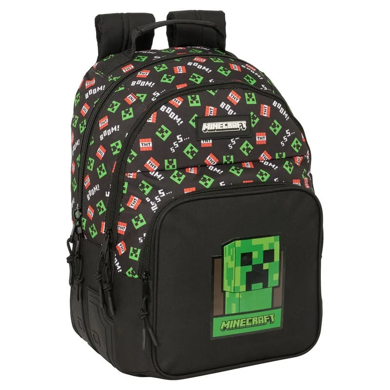 Mochila de Minecraft de 42 cm adaptável a carro portamochilas