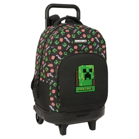 Trolley de Minecraft de 45 cm com mochila extraível e lavável
