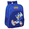 Mochila Sonic the Hedgehog de 34 cm adaptável a carrinho