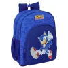 Mochila Sonic the Hedgehog de 38 cm adaptável a carrinho