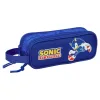 Estojo duplo Sonic the Hedgehog com 21 x 6 x 8 cm