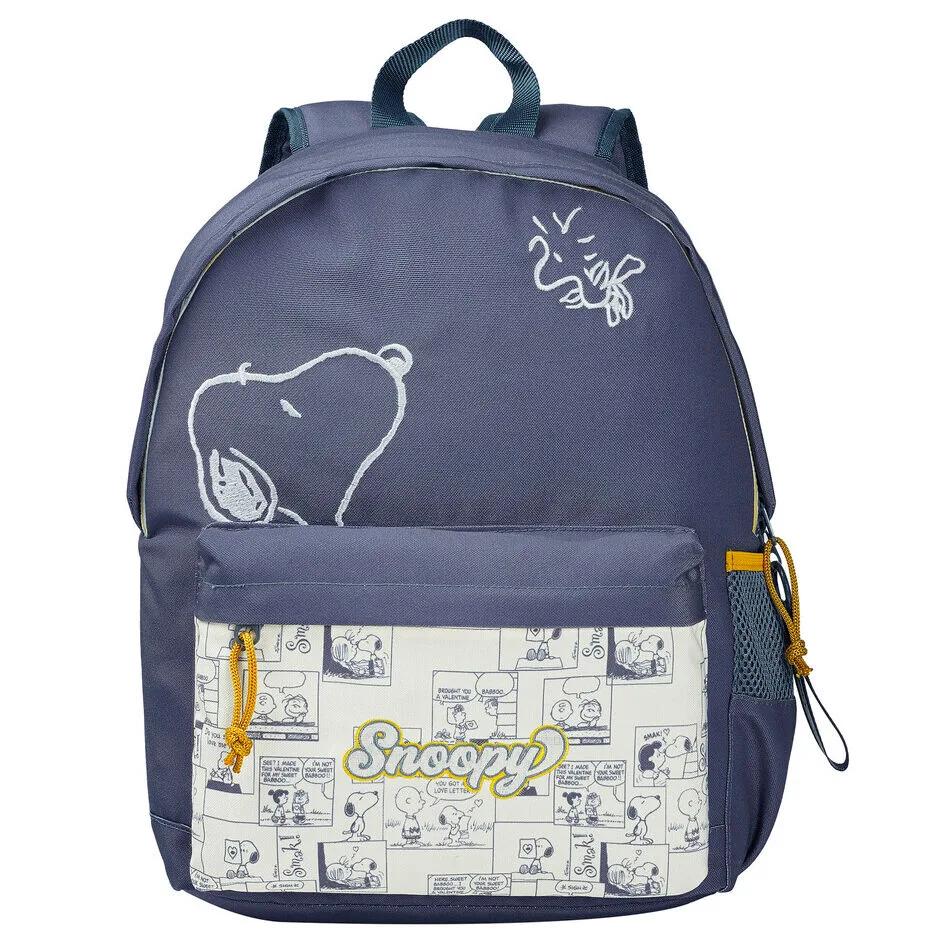 Mochila Snoopy Peanuts de 40 cm com dois compartimentos