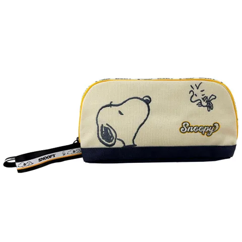 Nécessaire Snoopy Peanuts compacta para guardar higiene