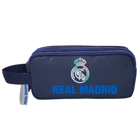 Estojo triplo Real Madrid em poliéster