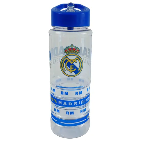Garrafa Real Madrid de 700 ml com o escudo e as cores do clube