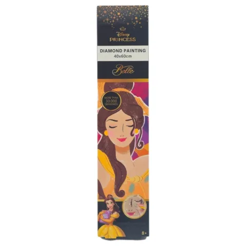 Kit de pintura com diamantes da Canenco com tema A Bela e o Monstro