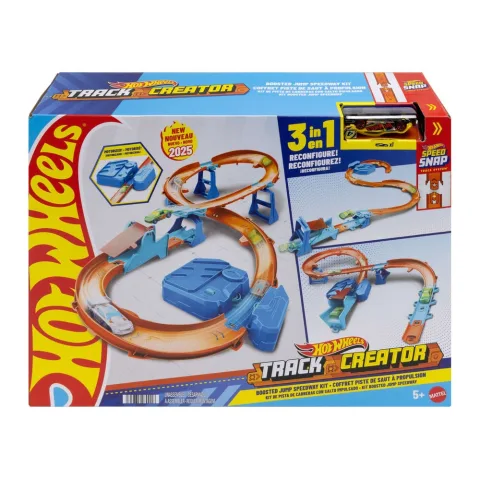 Monta acrobacias com a Pista Hot Wheels Supersalto: propulsor motorizado