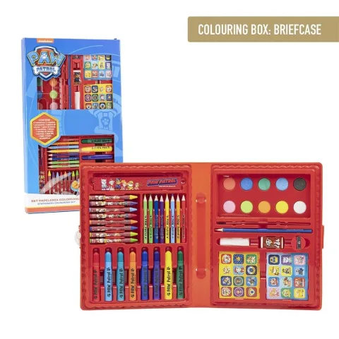 Conjunto de Papelaria para Colorir Paw Patrol