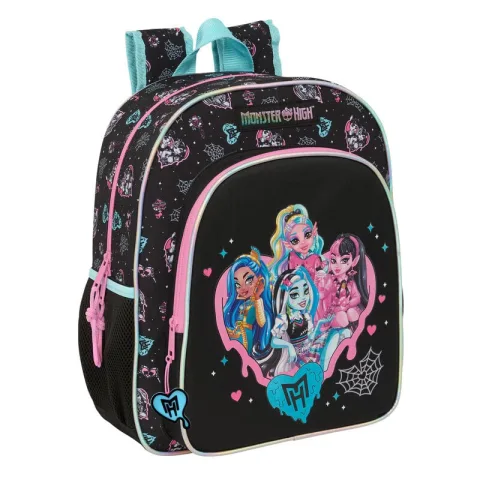 Mochila Escolar Adaptável Monster High 38 cm da Safta