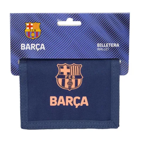 Carteira FC Barcelona do segundo equipamento 25/26 com fecho de velcro