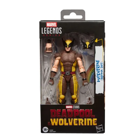Figura Marvel Legends do Wolverine Brown Suit