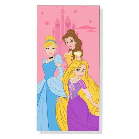 Toalha de microfibra das Princesas Disney com 70 x 140 cm