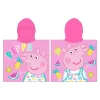 Poncho de Toalha Peppa Pig em microfibra de 55 x 110 cm. Uma peça prática para o banho