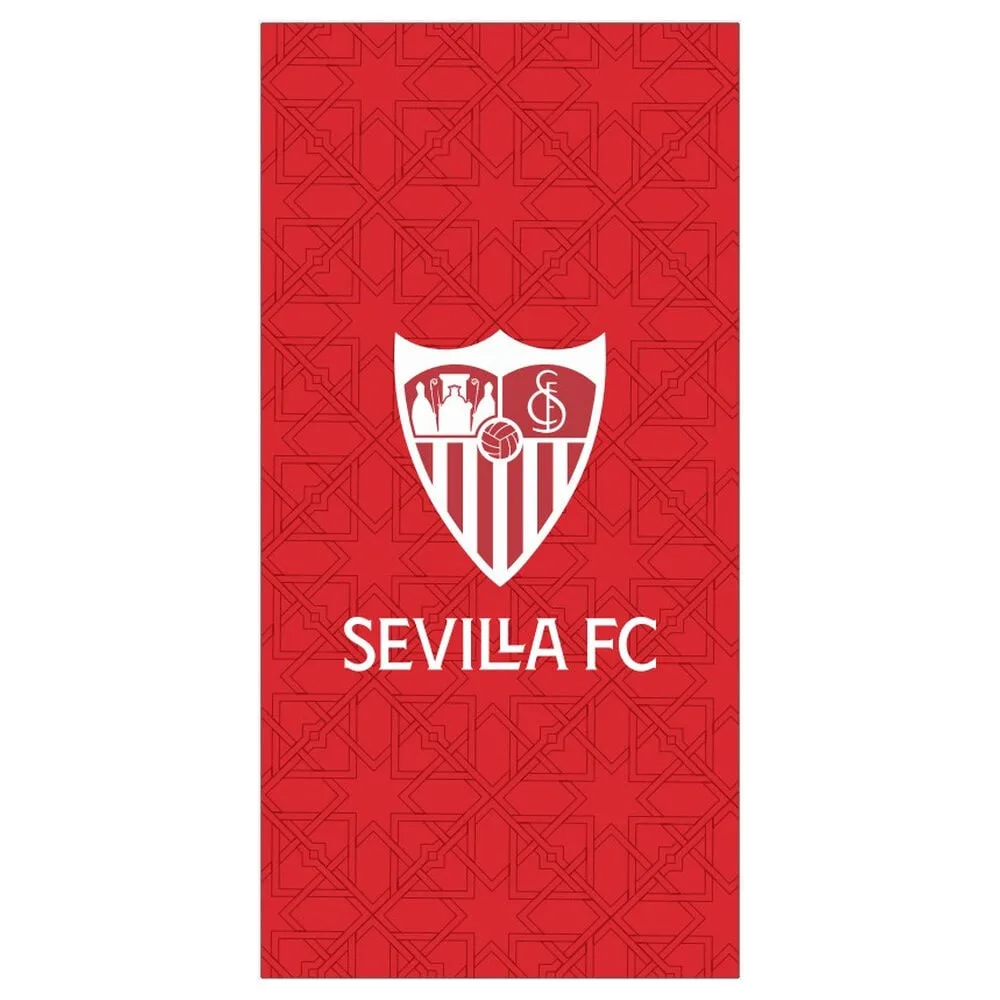 Toalha Sevilla FC em microfibra com 70 x 140 cm e 100% poliéster. Um artigo útil para adeptos