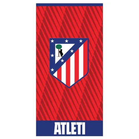 Toalha de microfibra do Atlético de Madrid com 70 x 140 cm