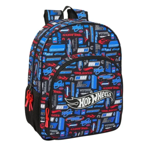 Com bolsos laterais para garrafas e bolso frontal amplo