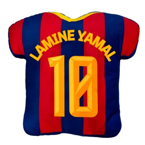 Almofada 3D Lamine Yamal FC Barcelona com 30 cm